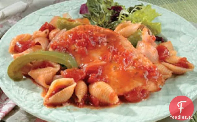 Cacciatore de Pollo y Pasta