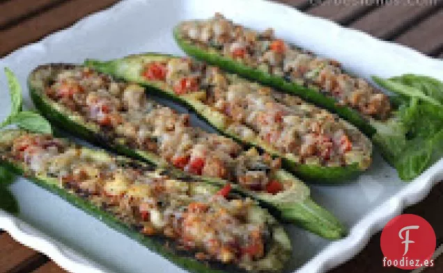 Calabacín Relleno a La Parrilla