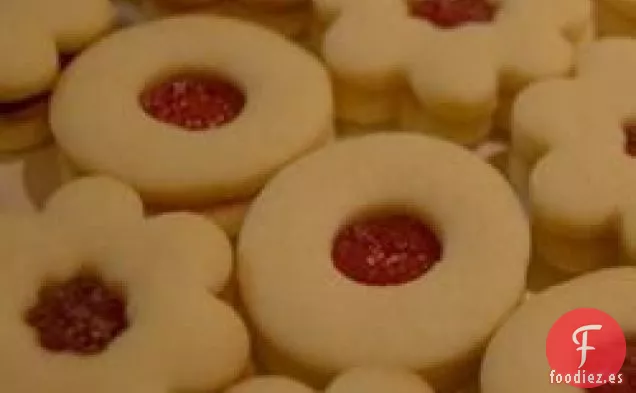 Galletas Linzer de Crema Agria Sin Azúcar