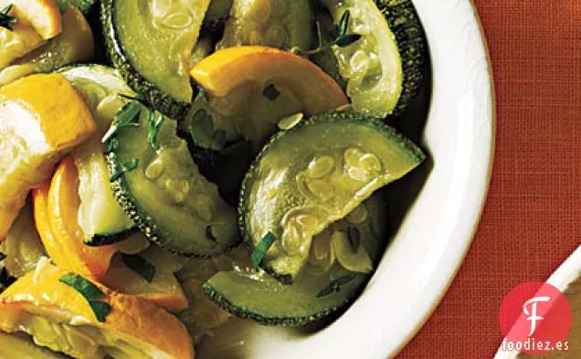 Calabaza de Verano Asada con Perejil