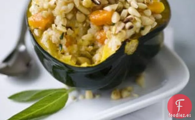 Calabaza De Bellota Asada Con Risotto De Calabaza