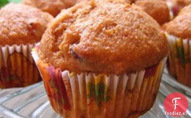 Muffins de Compota de Manzana y Calabaza de Trigo Integral
