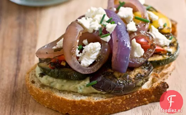Tartina Mediterránea de Verduras a la Parrilla
