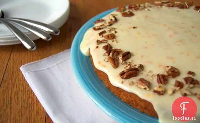 Pastel de Calabaza Espagueti Con Glaseado de Queso Crema