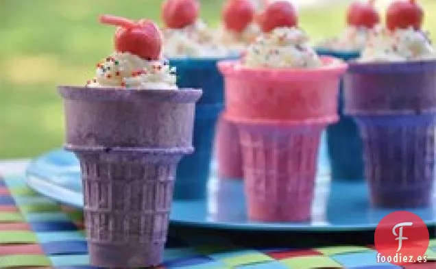 Pasteles de Cono de Chocolate Helado de Justin
