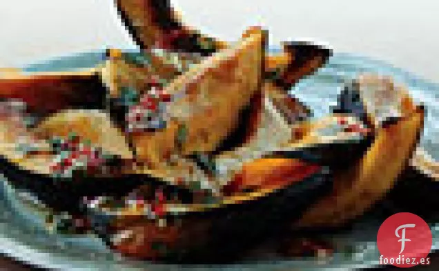 Calabaza de Bellota Asada con Vinagreta de Chile