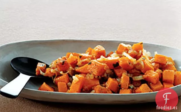Calabaza Con Chalotes Y Salvia