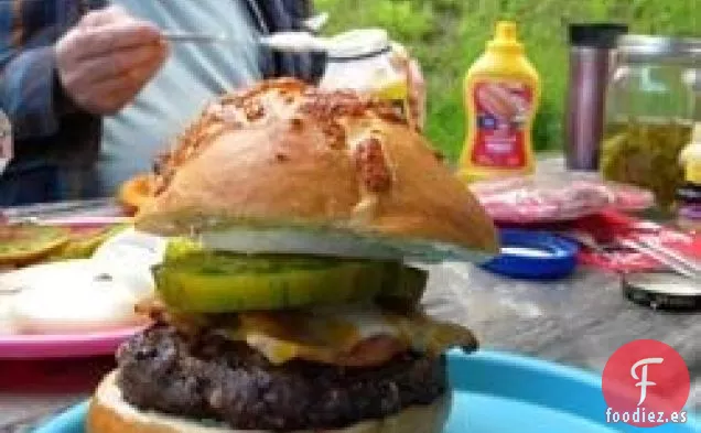 Hamburguesas Roquefort al Estilo Detroit Favoritas de Papá
