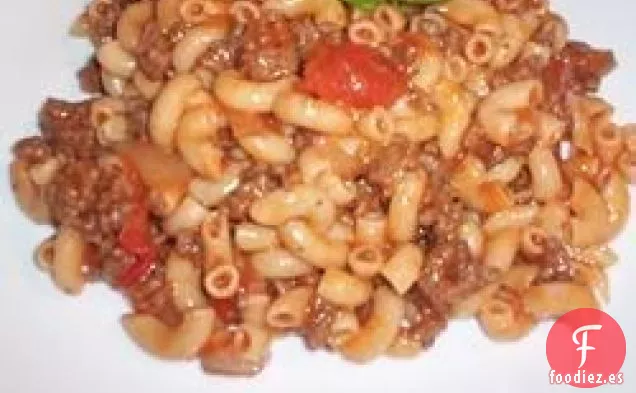Carne de Res Casera, Macarrones y Queso