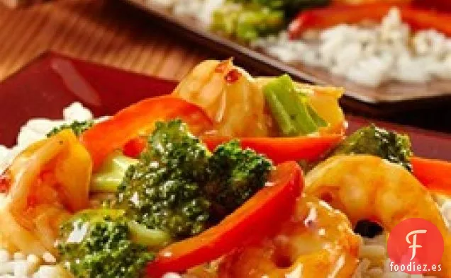 Camarones y Brócoli Agrios y calientes