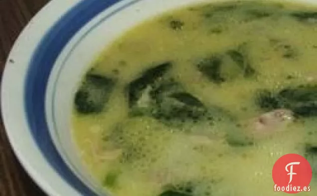 Sopa Cremosa de Espinacas