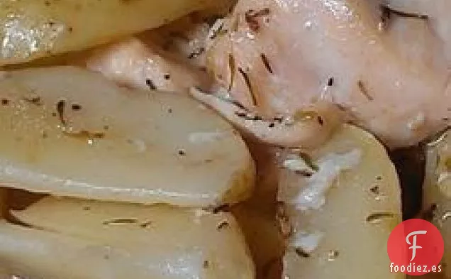 Delicioso Pollo y Papas al Horno