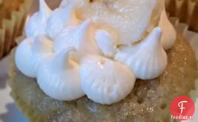 Cupcakes de Plátano y Chocolate Blanco