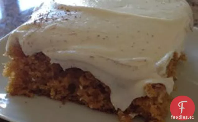 Barras de Calabaza con Glaseado de Queso Crema