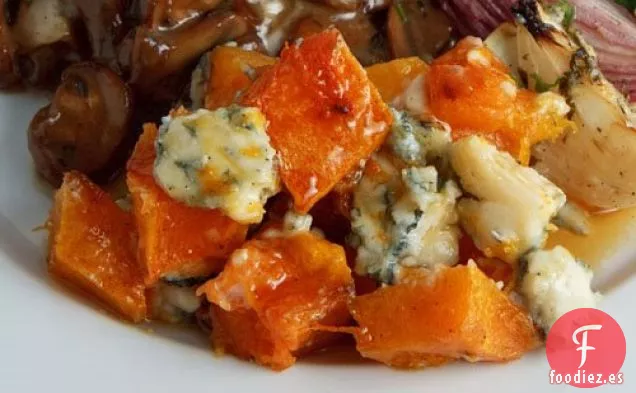 Calabaza Asada Con Gorgonzola Y Jarabe De Arce
