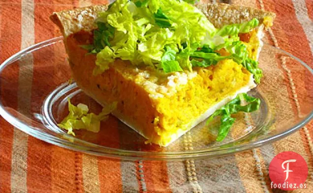 Tarta de Calabaza con Vinagreta de Anchoa