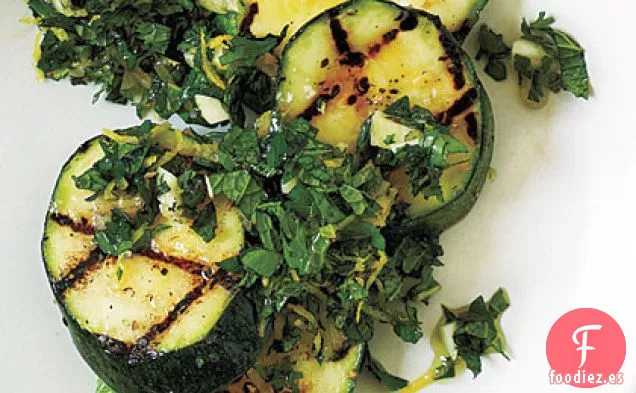 Calabacín Gremolata de Menta con Sal Marina