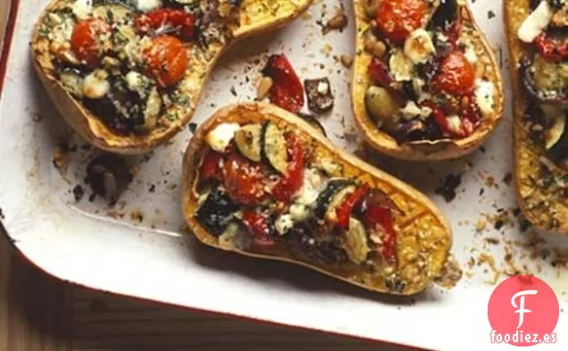 Calabaza Asada Con Queso De Cabra