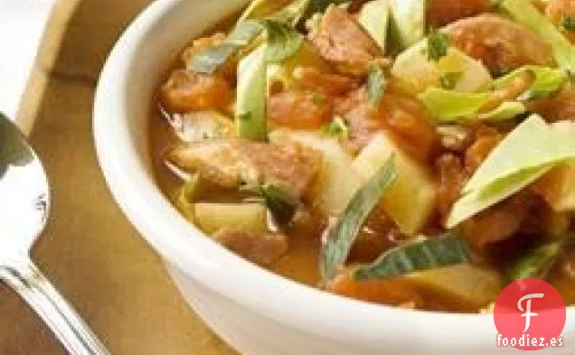 Sopa Irlandesa De Beicon Y Repollo