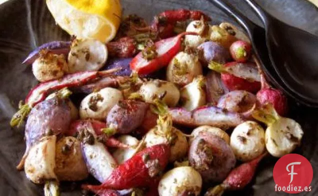 Rábanos Asados con Anchoas