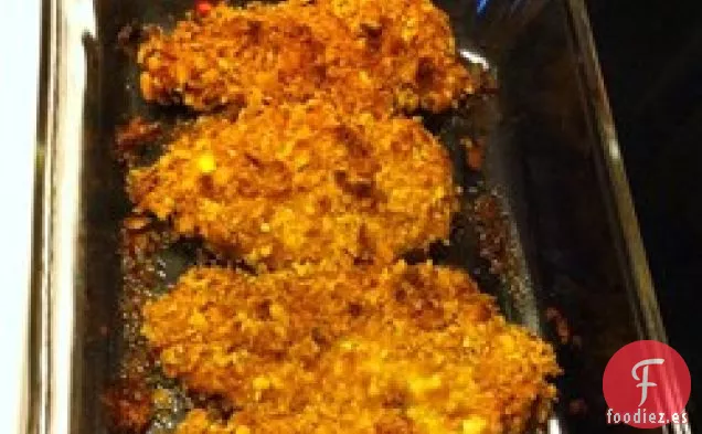 Pollo Al Horno Crujiente Fácil