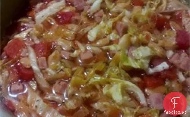 Sopa de Jamón y Frijoles Blancos