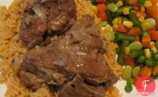 Huesos de Cuello de Cocina Lenta para Cocinar en el País
