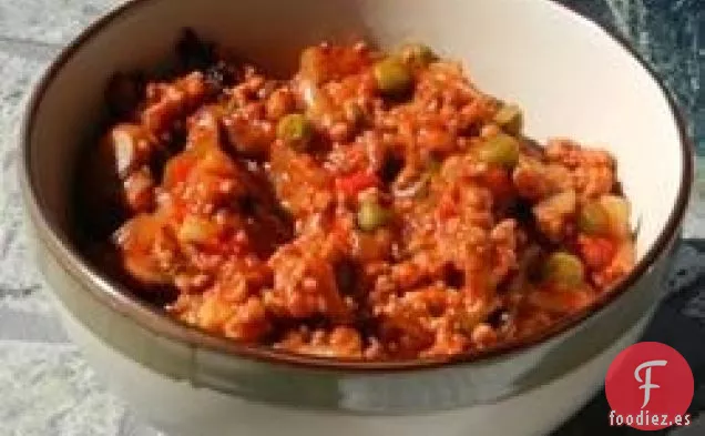 Chile con Carne de Cerdo Molida