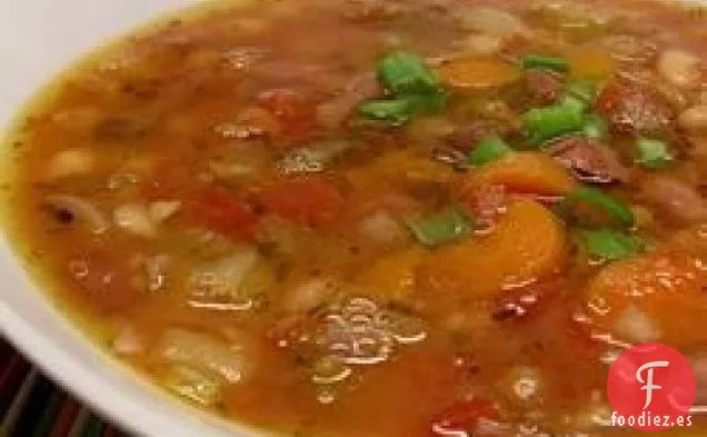 Sopa de Jamón y Frijoles de Cocción Lenta