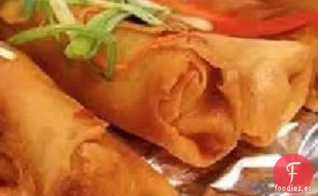 Lumpia-Rollos Filipinos de Camarones y Huevos de Cerdo