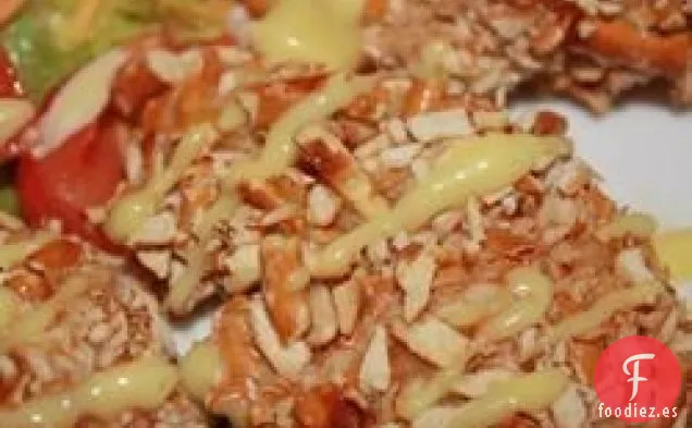 Pollo con Miel y Mostaza con Corteza de Pretzel