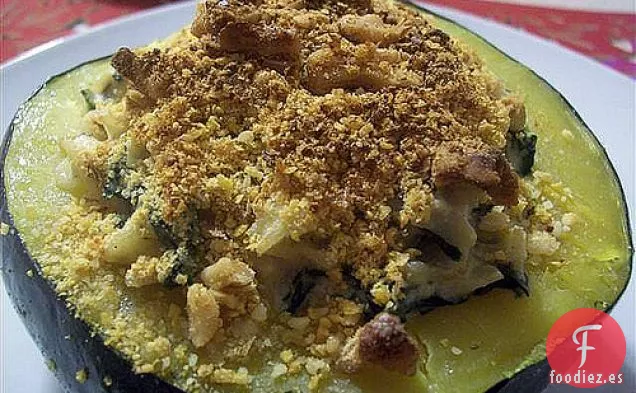 Calabaza Rellena De Pasta Y Espinacas