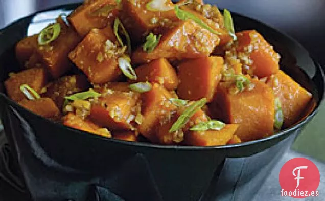 Calabaza Kabocha estofada con soja