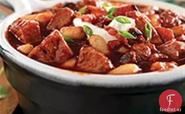 Cerdo Ahumado, Tocino y Chile de Frijoles Blancos