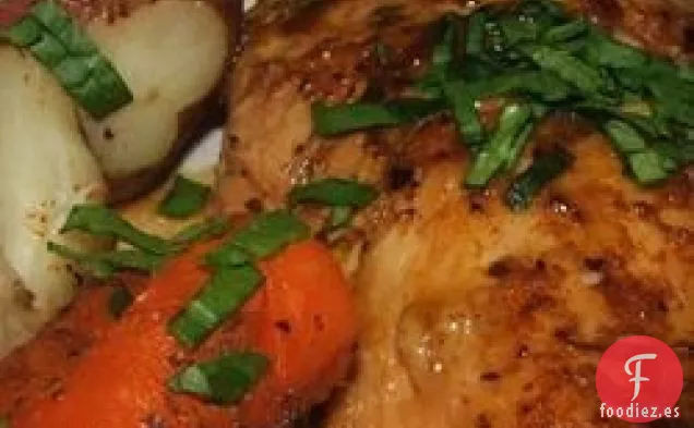 Pollo al Pimentón de mamá con Patatas