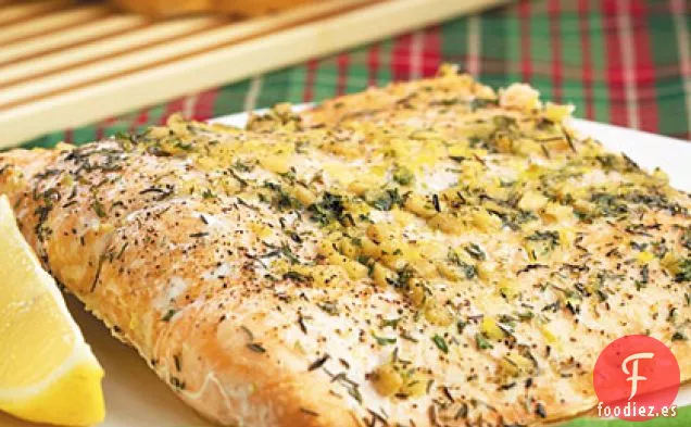 Salmón Asado con Hierbas Cítricas