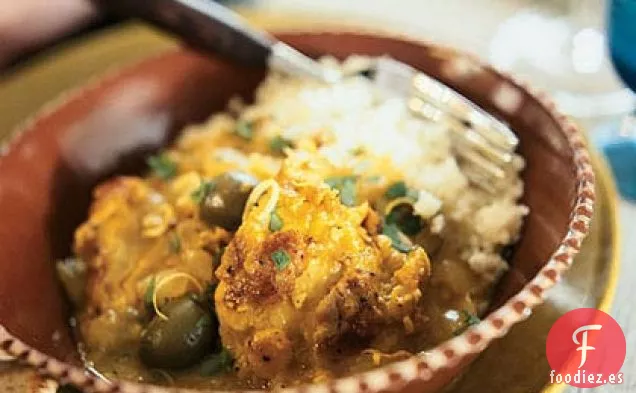 Tagine de Pollo con Limón y Aceitunas