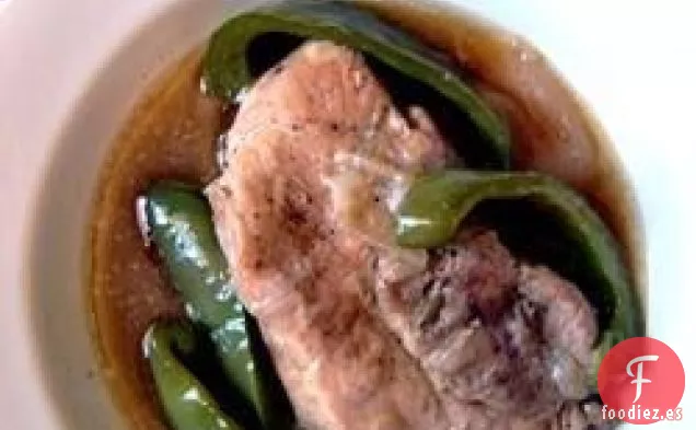 Chuletas de Cerdo a la Pimienta Verde