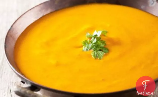 Sopa de Nabo y Calabaza de Bellota Asada