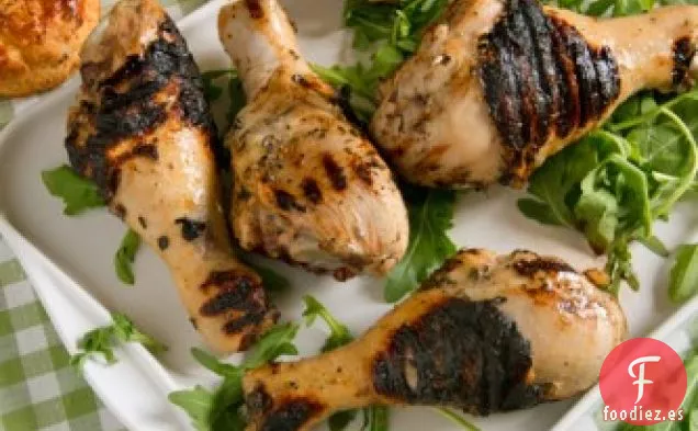 Piernas de Pollo con Suero de Mantequilla a La Parrilla