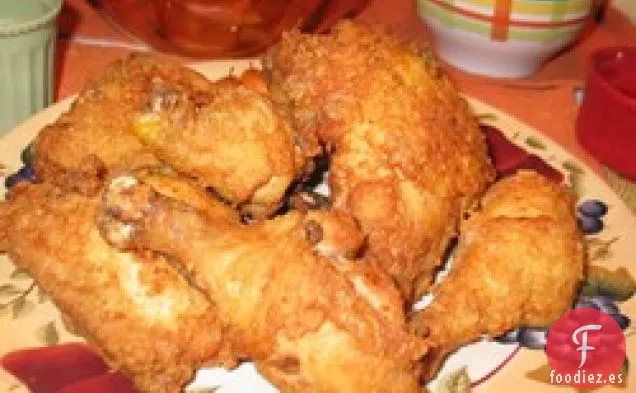 Pollo Frito A la Antigua Moda de Mamá