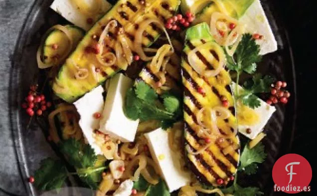 Ensalada a la parrilla con Calabacín y Queso Feta