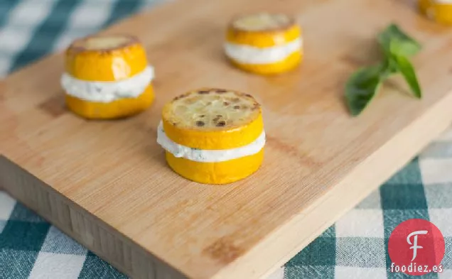 Sándwiches de Calabaza De Verano Y Ricotta Fresca