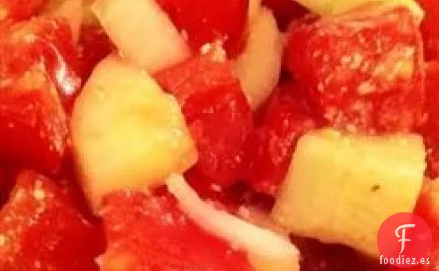 Ensalada Refrescante de Tomate y Pepino