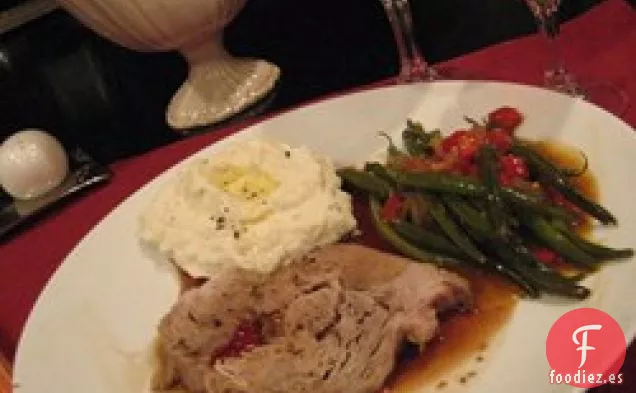 Asado de Cerdo Marinado con Salsa de Grosella