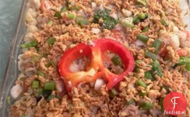 Cazuela de Fideos con Atún y Champiñones