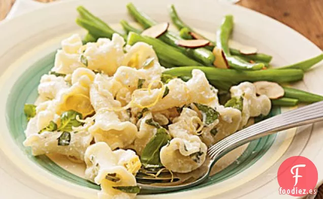 Pasta de Ricota y Limón y Albahaca
