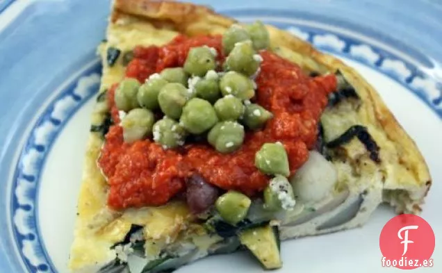 Tortilla Con Patatas Y Calabacín A La Parrilla