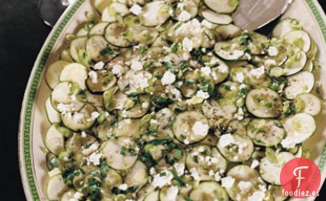 Carpaccio De Calabacín Con Queso Ricotta Casero