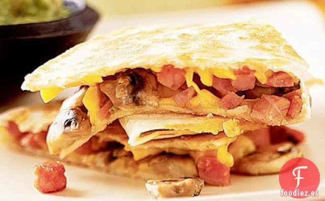 Quesadillas de Jamón y Champiñones